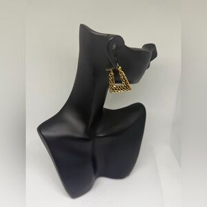 Gold Chain Drop Earrings Stainless Steel